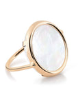 Bague Disc Nacre de Perle