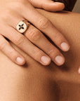 Bague Bowie Blanc Onyx