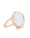 Bague Mini Disc Nacre