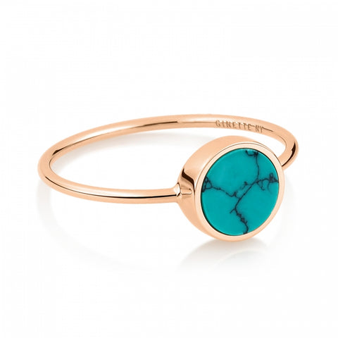 Bague Mini Ever Disc Turquoise
