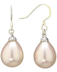 Boucles d'oreilles Perles Gris Foncé