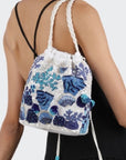 Sac Bucket Corail Bleu