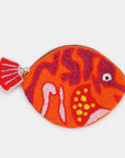 Porte Monnaie Poisson Fushia