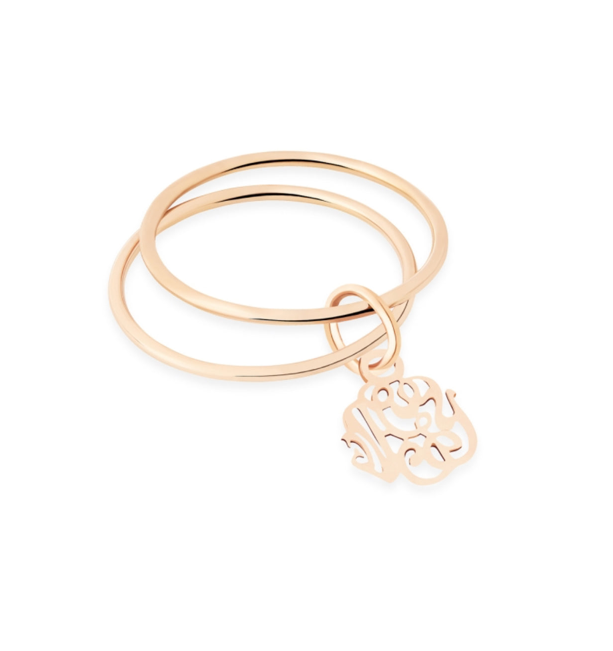 Bague Monogramme Double