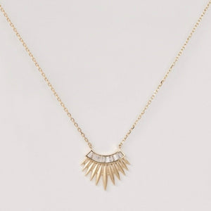 COLLIER BAGUET DIAMONDS RISING SUN