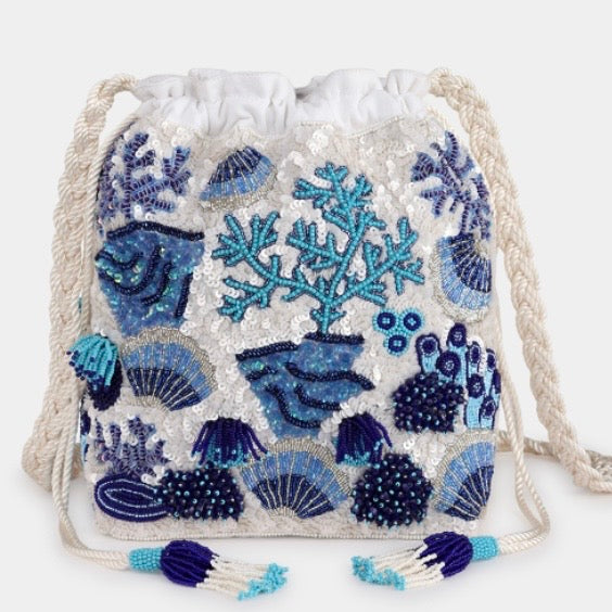 Sac Bucket Corail Bleu