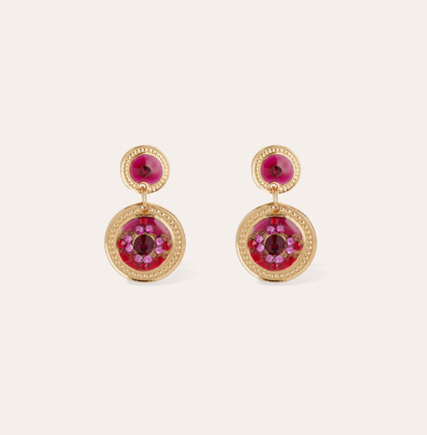 Boucles d'oreilles Sequin Doré