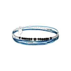 Bracelet Multi Fils Bleu