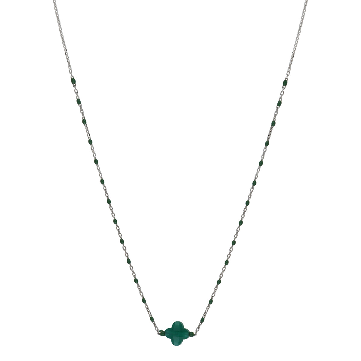 Collier Verre Vert