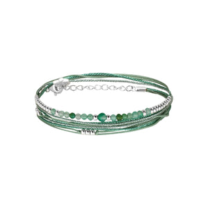 Bracelet Multi Fils Vert