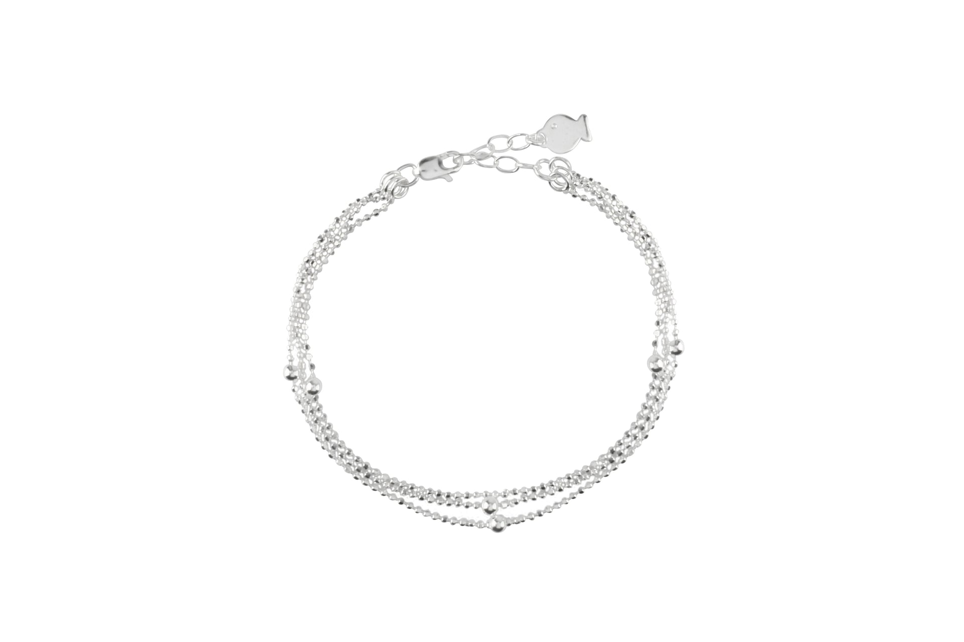 Bracelet 3 Rangs Argent