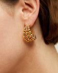 Boucles d'Oreilles Multi Perla Mini Or