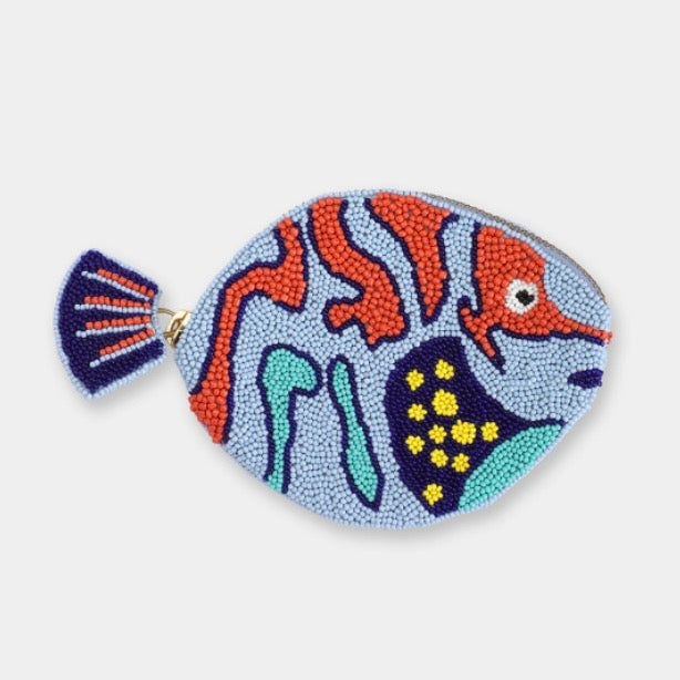 Porte Monnaie Poisson Bleu