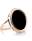 Bague Disc Onyx