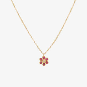 COLLIER MINIFLOWER ROUGE