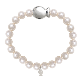 Bracelet Poisson et Perles Blanches