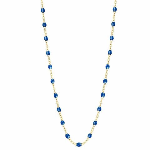 Collier Gigi 42cm Bleu Saphir